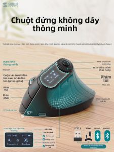 Sanwa Supply | Chuột Không Dây Đa Chế Độ Thẳng đứng Có Thể Sạc