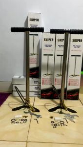 【Dikirim Dari Jakarta COD】POMPA 6000 PSI STAINLESS STEEL/ 30mpa POMPA MURAH BARACUDA KAKI LIPAT 4500 PSI STAINLESS STEEL/Pompa udara bertekanan tinggi inflasi/Manometer pompa