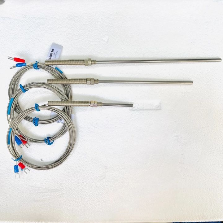 Dây dò nhiệt độ, đầu dò can K, Sensor cảm biến nhiệt -2 mét/3m/5m- Đầu ...