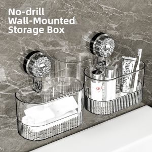 Suction Wall-Mounted Shelf Organizer