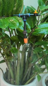 Combo 10 Béc phun sương 1 cửa cam/đồng/xám các loại kết nối béc phun sương làm mát vòi phun sương tưới lan cây cảnh béc bét phun sương