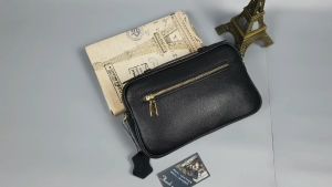 [Da thật] Clutch hộp kết hợp túi đeo chéo da bò thật CL134 (Đen/Nâu/Nâu sáp) - 100% da bò thật BH 3 năm