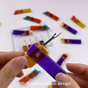 Portable Foldable Stainless Steel Thread Cutter Seam Ripper Stitch Removal Knife Needle Artifact DIY Sewing Tool Jahitan Pemotong Benang 可折叠拆线器