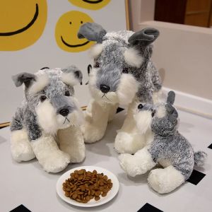 Cute Schnauzer Dog Plush Toys Triver Stuffed Animals Doll Puppy Kids Children Adults Boys Birthday Gifts Home Decor Crafts