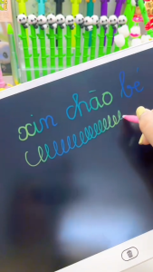 Bảng Vẽ Tự Xóa Bảng Vẽ Điện Tử LCD Bảng viết thông minh 16 inch12 Inch Đa Sắc Màu Thúc Đẩy Tư Duy Sáng Tạo Cho Bé