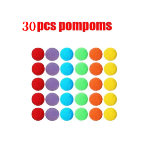 30-68PCS Kids Sorting Counting Toys  Rainbow Color Classification Bowls with Tweezers Fine Motor Training Educational Game Gifts