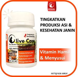 Olive Care Vitamin Kucing HAMIL & MENYUSUI Produksi ASI Multivitamin Induk KucingPerkembangan Bayi