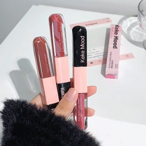 New KEKEMOOD Two-in-one Moisturizing and Double Head Lip Glazed Lipstick lip gloss