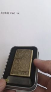 Zippo 109 - Bật Lửa Mẫu Vàng Trơn - Full Box (Hộp Thiếc + Xăng) - Có Mộc Đáy Siêu Bền Đẹp Độc Lạ