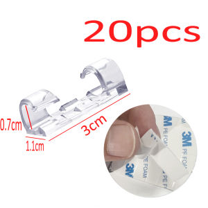 Adhesive Cable Clips Wire Holder For Wall Clear Strong Self-Adhesive Stickers Cord Management Organizer for Desk Car Office Home