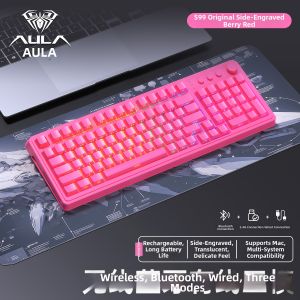 AULA | Tri-mode Wireless Bluetooth Wired RGB Mechanical Keyboard and Mouse Set