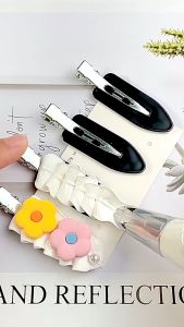 Hair Clip Resin Art Craft Accessories Duckbill Cream Clay DIY Handmade Handcraft 10pcs 奶油胶发夹材料 diy无痕发夹