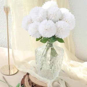 5/10Pcs Silk Ball Chrysanthemum Wedding Artificial Flower Decoration Bonsai Vase Home Room Table Scrapbook Flower Gift Accessory