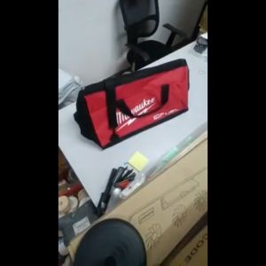 22 Heavy Duty WaterProof Canvas CONTRACTOR TOOL BAG LARGE Multi-Functional Electrician MILWAUKEE