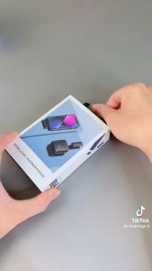 { Hàng Chính Hãng } Micro thu âm không dây cài áo khử tiếng ồn lọc âm tốt cho điện thoại hỗ trợ quay vlog phỏng vấn livestream ghi âm