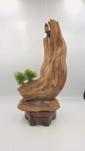 Thác khói trầm hương lũa ngọc am 32x19x10 – Vẻ tĩnh lặng đầy thiền vị