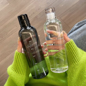 500ml Newest Water Cup Sport Water Bottle With Time Scale Couple Plastic Portable Water Container Anti-drop Outdoor Water Bottle