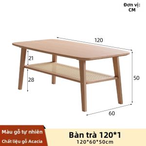 MANHAOSHI | Bàn Trà Gỗ Thật cho Gia Đình Nhỏ