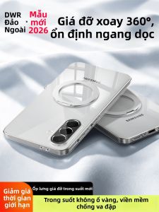 DAOWAIREN | Ốp Lưng Chống Rơi Trong Suốt Có Khung Quay 360° Cho Samsung