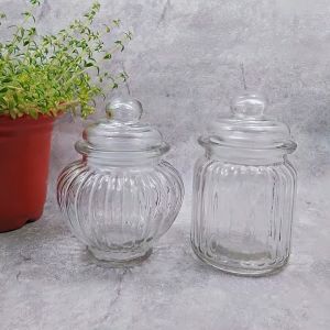 Johor Seller |Leak-proof Seal Glass Canister Coffee Container Tea Coffee Sugar Storage Jars Glass Jars And Lids Spice Jar Glass Lid Candy Jar