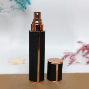 10ml luxury leather wrapped glass perfume spray bottle portable mini refillable perfume atomizer BPA-free cosmetic container