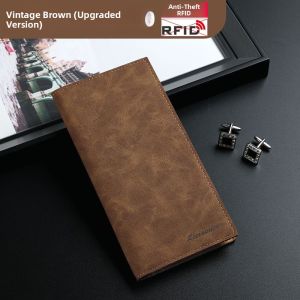 Long Wallet Multi-Card Slots Mens Leather Wallet