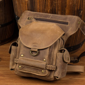 Mantime | Crazy Horse Leather Handmade Multi-purpose Bag Sling/Crossbody