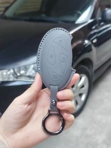 Car Remote Key Case Cover for Hyundai Grandeur GN7 Kona Ev 2023 Ionic 6 5/7 Bottons Leather Keychain Durable Luxury Accessories