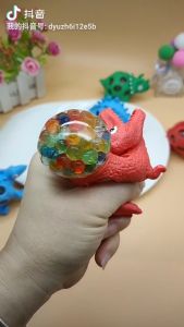 5Pcs Squishy Ball Relieves Stress Dinosaur Balls Squeeze Pressure Beads Pop Out Fidget Toys For Kids