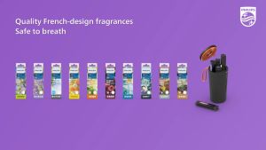 Philips Smart Car Aroma Diffuser OlfaPure | Intelligent Multi-Scent Car Perfume | Red Dot Award Winner | Include Ocean Bliss | Car Air Freshener with French Scent Philips Olfa Pure - Lazada