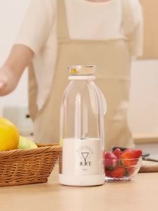 Máy Ép Trái Cây Điện Mini 500/350ML Với Động Cơ Mạnh Mẽ Dung Tích Lớn Màn Hình Kỹ Thuật Số Có Chức Năng Xay Đá Cốc Ép Trái Cây Sạc Điện Gia Dụng