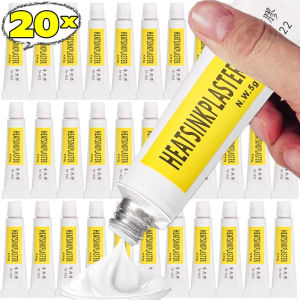 【 Xxinzhan】แผ่นทำความเย็นนำความรร้อนกาวซิลิโคนแบบกะปิกาวผสมเครื่องซีลติดกาวแห้งเร็วของอ่างความร้อน1/20ชิ้น