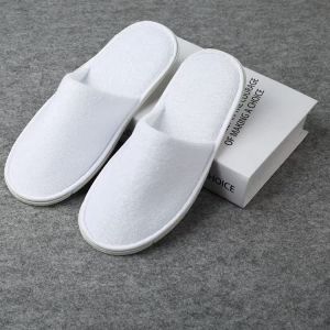 Thickened Towel Cloth Slippers Disposable Hotel Guest Home Use Anti-Slip Cotton Slippers for Business Travel And Home Use