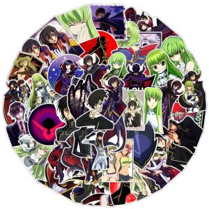 Bandai | 1 Pack Anime Sticker CODE GEASS Lelouch of the Rebellion Action Figures C.C. Character Model Decorative Supplies Gift Toy