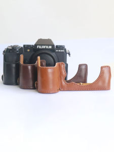 กระเป๋าใส่กล้อง Fujifilm XT50 กระเป๋าใส่กล้องแบบถือได้สไตล์อังกฤษ วัสดุหนังเทียม กระเป๋าใส่กล้องสำหรับ XT30II XS10 XE4 Xt4 50 XT200 XT3 XS20 Base XA7