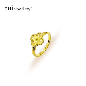 MJ Jewellery 916/22K Gold Clover Leaf Ring C100