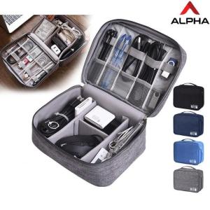 Travel portable gadget storage bag with zipper digital electronic products USB data cable waterproof storage bag