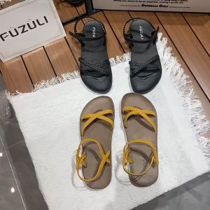 รองเท้าแฟชั่น รองเท้าแตะรัดส้น รองเท้าส้นแบน สไตล์เกาหลี NO.228