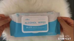 พร้อมส่ง ทิชชู่แอลกฮอล์ 75% ทิชชู่เปียกห่อใหญ่ ไม่ระคายเคืองผิว 1ห่อ 50 แผ่น รุ่นฝาปิด ใช้งานได้ง่าย สะดวก กันได้99.99%