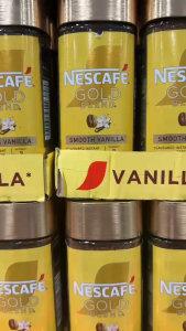 Nescafe Gold Blend Decaf 190g & Smooth Vanilla 95g Premium Instant Coffee with Rich Smooth Aromatic Flavor for Home Office or On-the-Go Enjoyment - Beverage