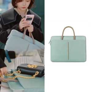 You Are More Beautiful than Xingguang Tan Songyun Ji Xing Same Style Computer Briefcase Suitable for Lenovo Xiaomi Notebook Satchel