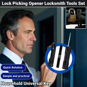 Lock Picking Tool Set Lock Picking Tool Set Locksmith Tools Durable Practical Lock Opening Tools Household Key Extractor