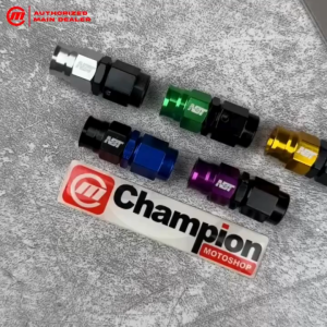 Fitting Nipple Nepel Selang Rem 0 Derajat Selang To Drat Female AN-3 NBT