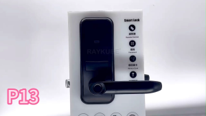 RAYKUBE P13 Smart Biometric Fingerprint Door Lock Electronic Door Lock Tuya/Smartlife App Set Fingerprint/ Password/ Card Unlock