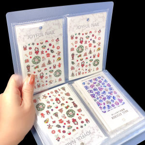 Nail Album Nail Sticker Japanese Style Storage Kids Decal Sticker Storage Book Convenient Storage Book Loose Leaf Storage Box