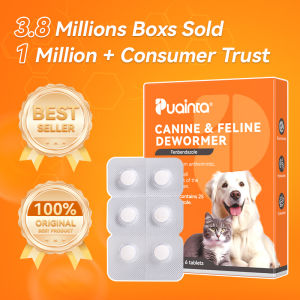 [Flash Sale] PAUINTA Pet Dewormer Tablets for Dogs and Cats Vet Trust Anti Tick and Flea Mange Deworming Chewables Pet Healthcare 6Tabs/box