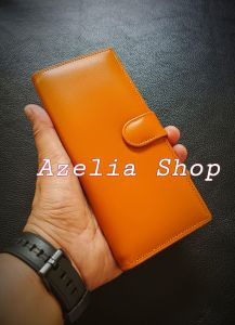 dompet kulit panjang pria/wanita banyak slot kartu