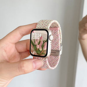 YUNDINGCHUANGXIANG | Nylon Woven Replacement Watch Band Multi-color Snap Buckle