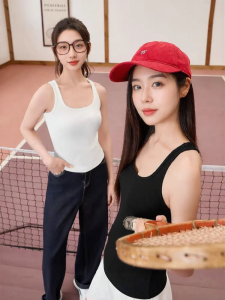 SANFU | Arc-shaped Hem Summer Leisure Fit Camisole White