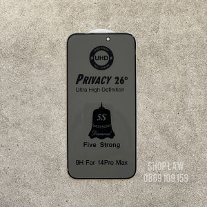Kính cường lực iPhone 13/ 14 Plus/ 15 Pro Max UHD 4K Chống nhìn trộm